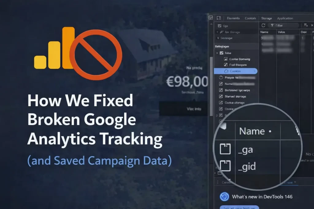 Fixing broken Google Analytics (GA4) tracking and saving campaign data